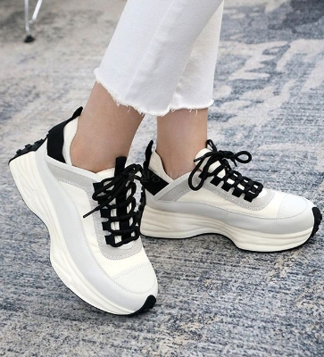 【C413】韓國 厚底運動鞋-休閒素面多色拼接尼龍皮革防滑顆粒鞋子(4.5cm)★★ 【C413】韓國 厚底運動鞋-休閒素面多色拼接尼龍皮革防滑顆粒鞋子(4.5cm)★★